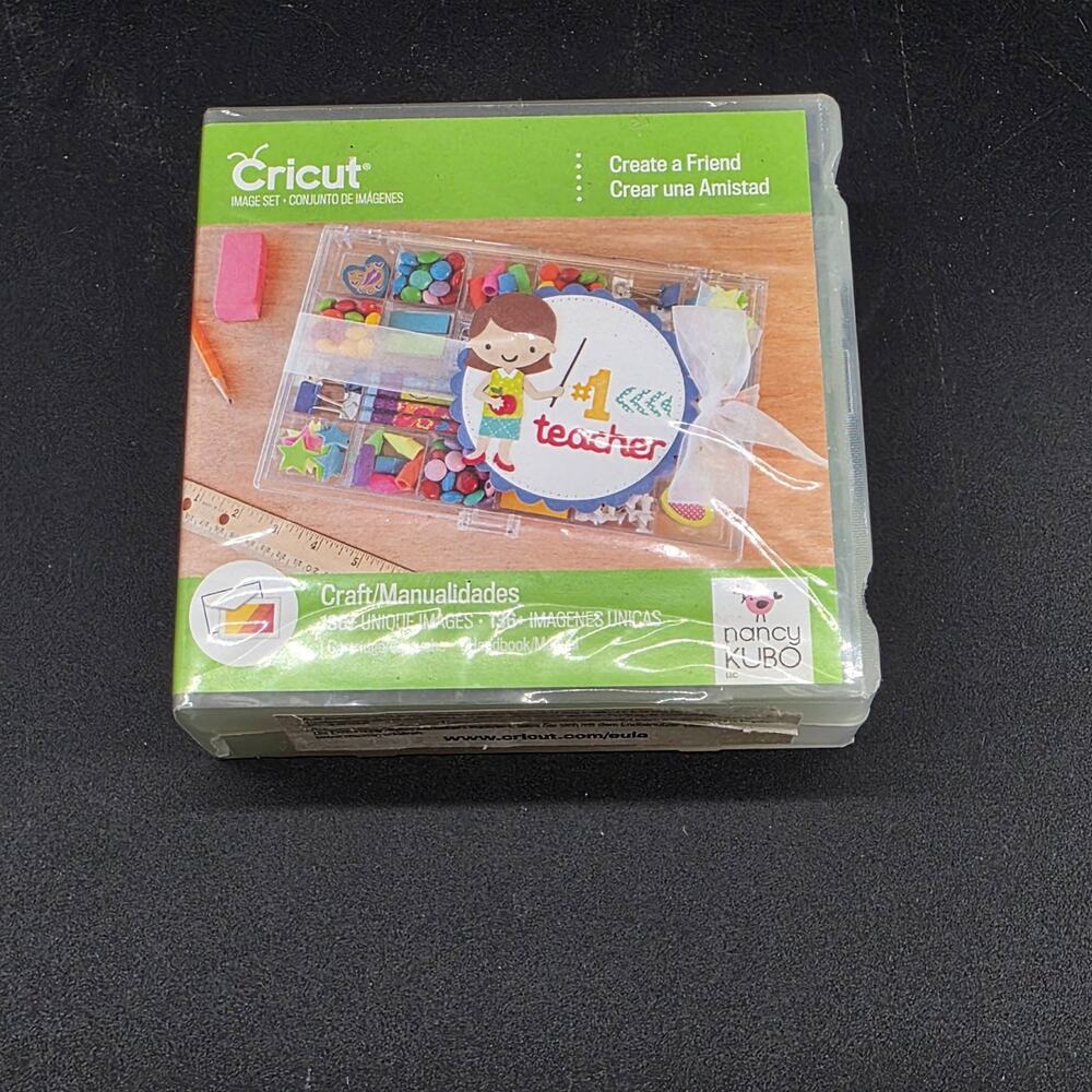 Cricut Create a Friend Die Cutting Cartridge for Cricut Image Set w/Case